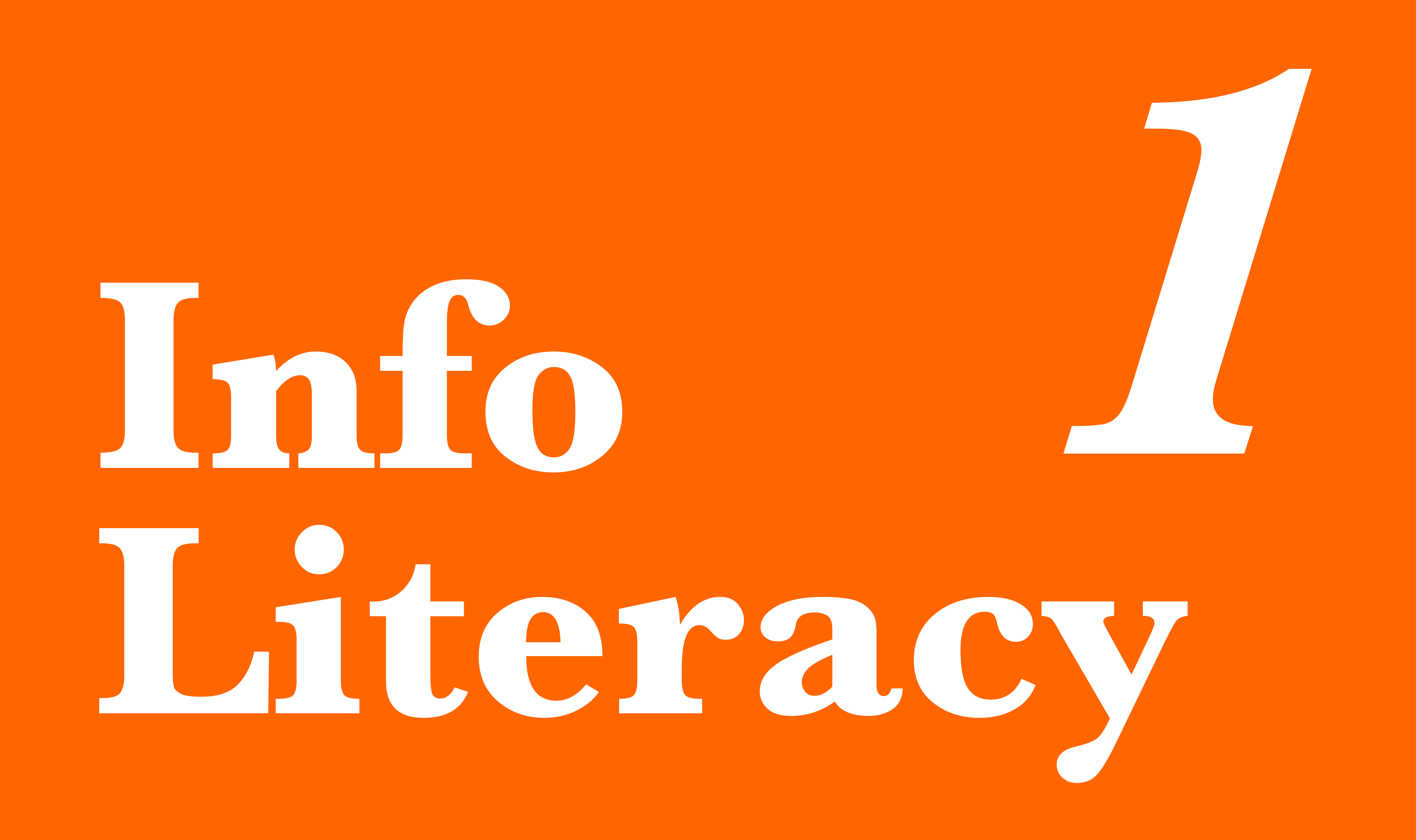Information Literacy Module 1